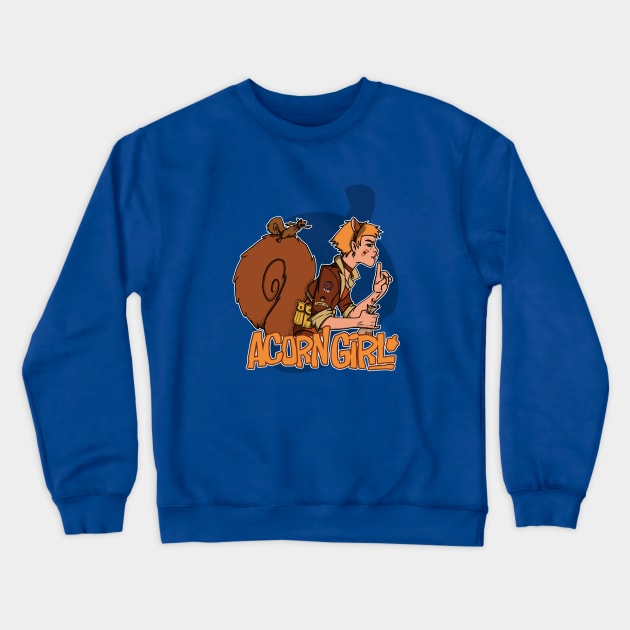 Acorn Girl Crewneck Sweatshirt by SwittCraft